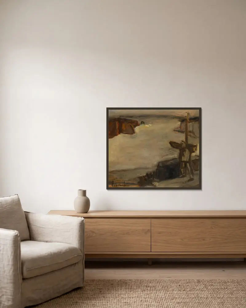 Küste von Constant Permeke gerahmt an einer Wand
