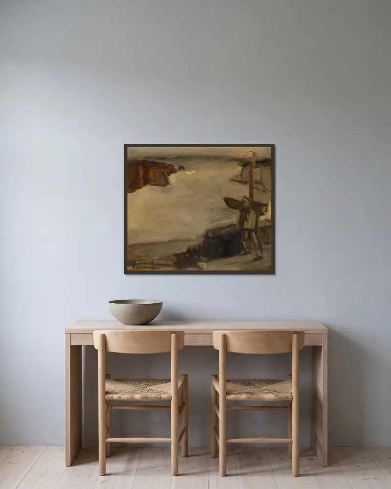 Küste von Constant Permeke gerahmt an einer Wand