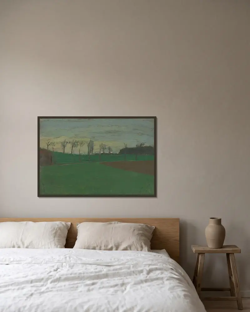 Landschaft, 1910 – Nr. 2 von Constant Permeke gerahmt an einer Wand