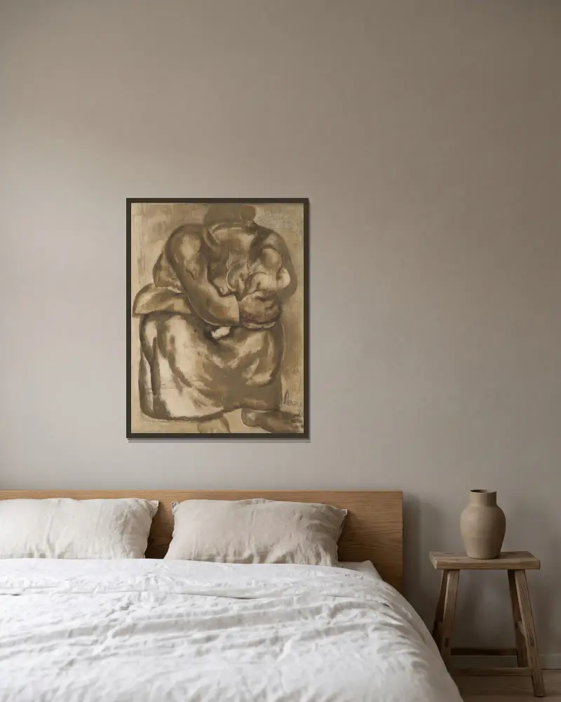 Mateřství, Constant Permeke v rámu na stěně