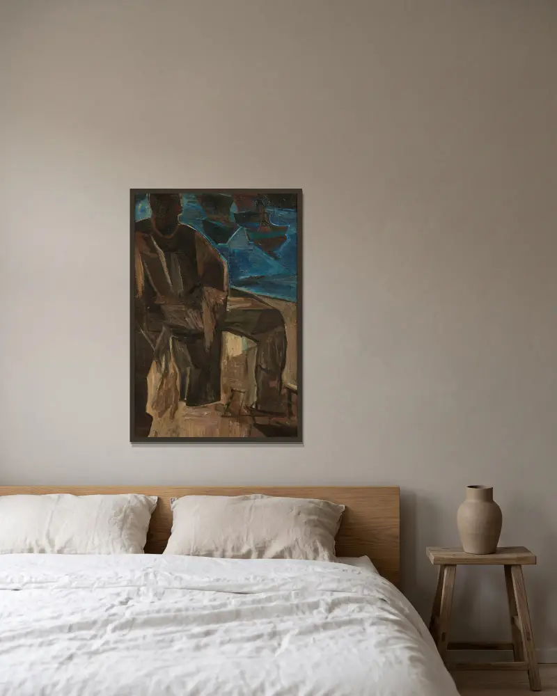 Oostendští rybáři, Constant Permeke v rámu na stěně