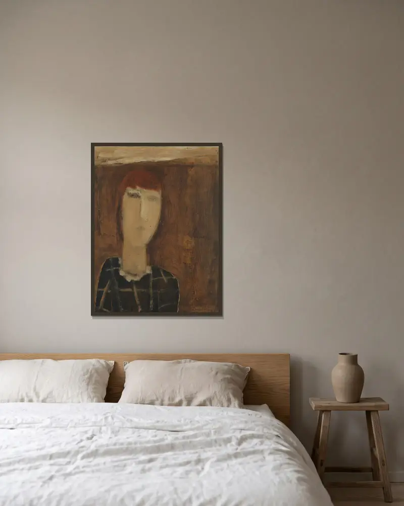 Portret Beatty, Constant Permeke w ramie na ścianie