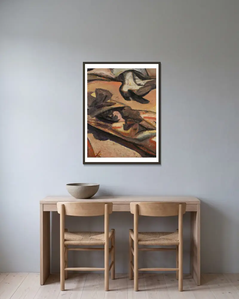 Strand – Devonshire von Constant Permeke gerahmt an einer Wand