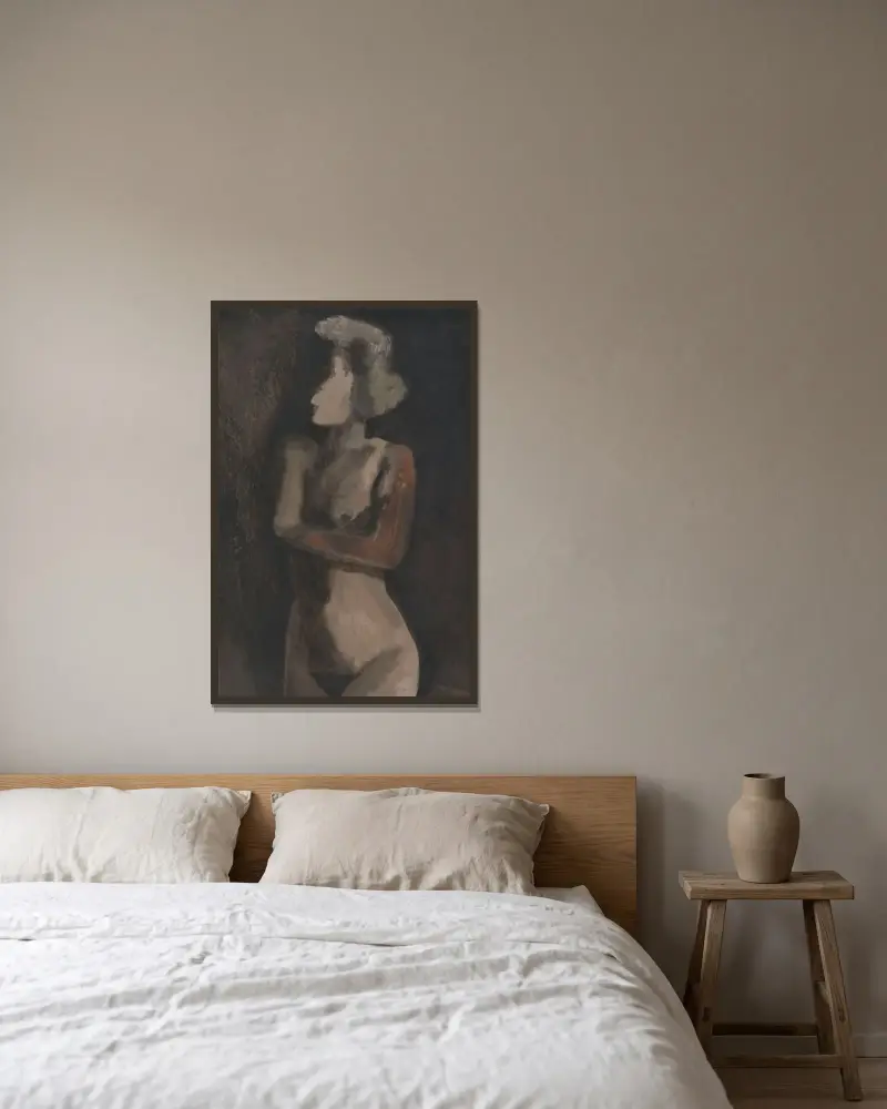 Torso, 1945 – Nr. 1 von Constant Permeke gerahmt an einer Wand