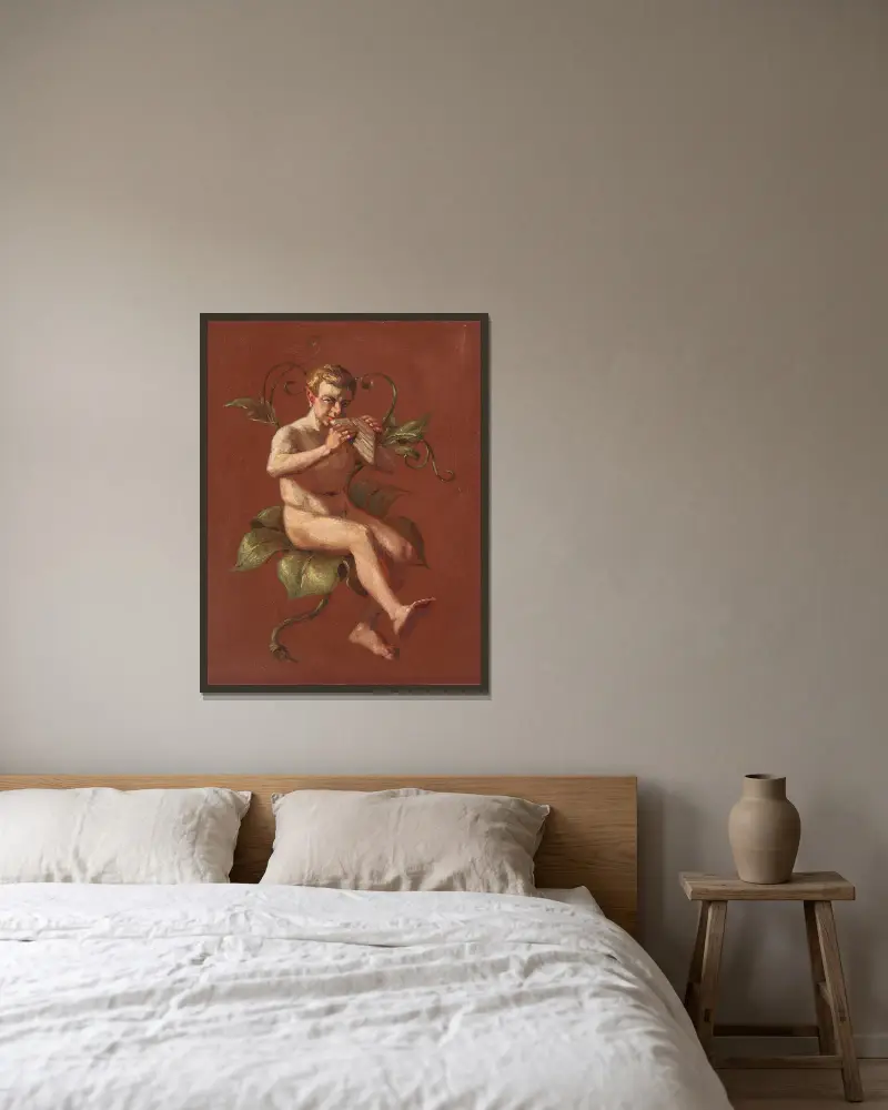 Faun, Constantin Hansen v rámu na stěně