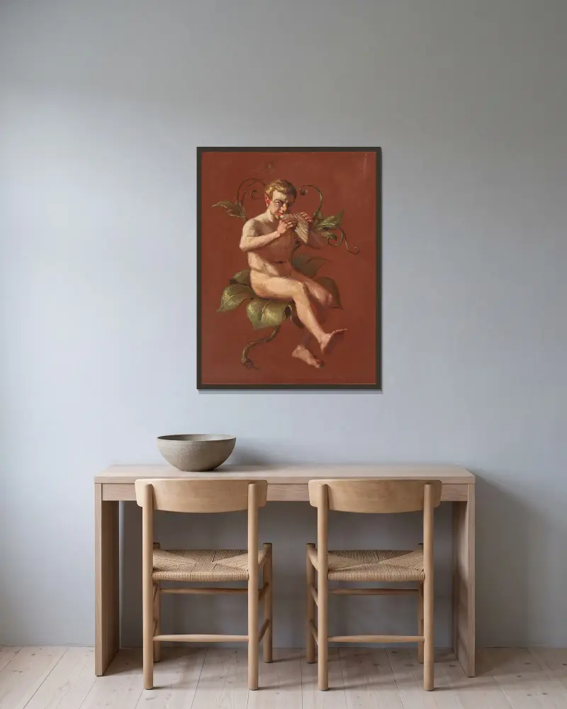 Faun, Constantin Hansen v rámu na stěně