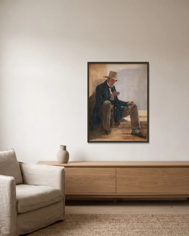 Martinus Rørbye, Constantin Hansen v rámu na stěně