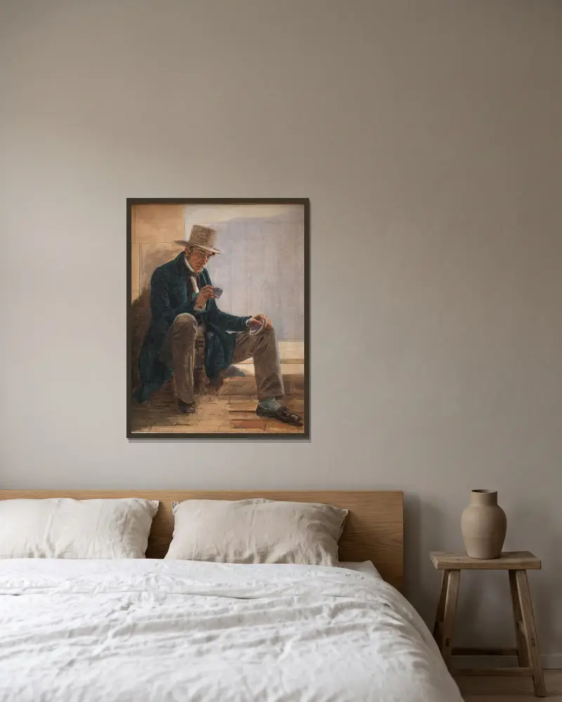 Martinus Rørbye, Constantin Hansen v rámu na stěně