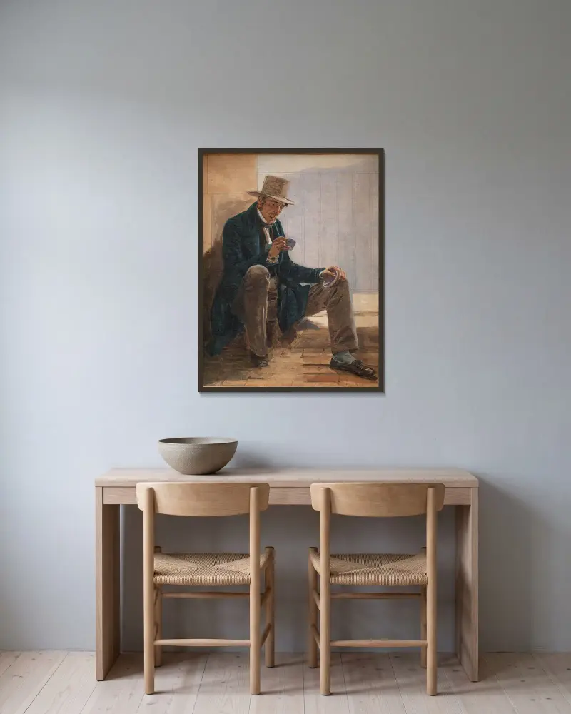 Martinus Rørbye, Constantin Hansen v rámu na stěně