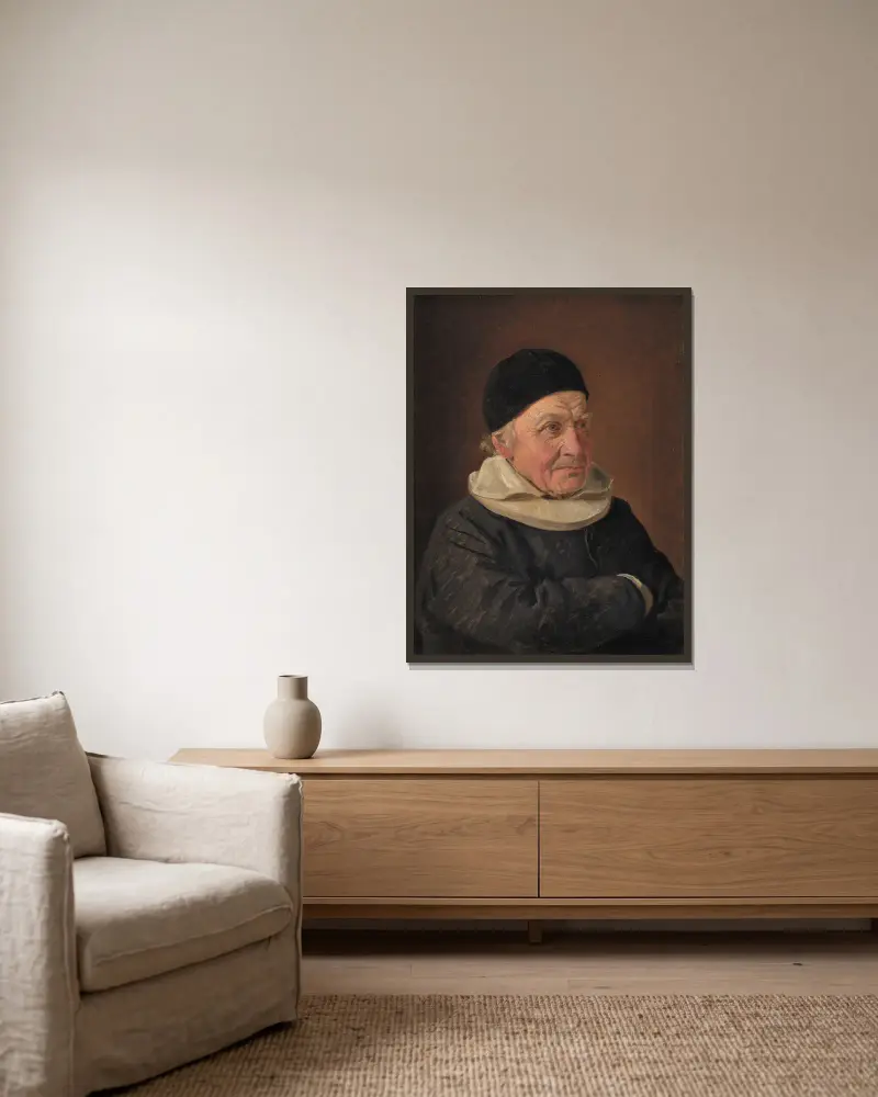 Pastor Jens Bindesbøll, Constantin Hansen v rámu na stěně