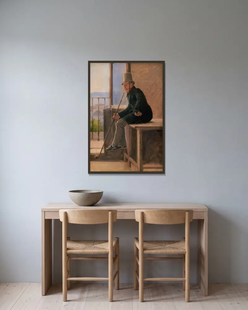 Målaren Jørgen Sonne, Constantin Hansen v rámu na stěně