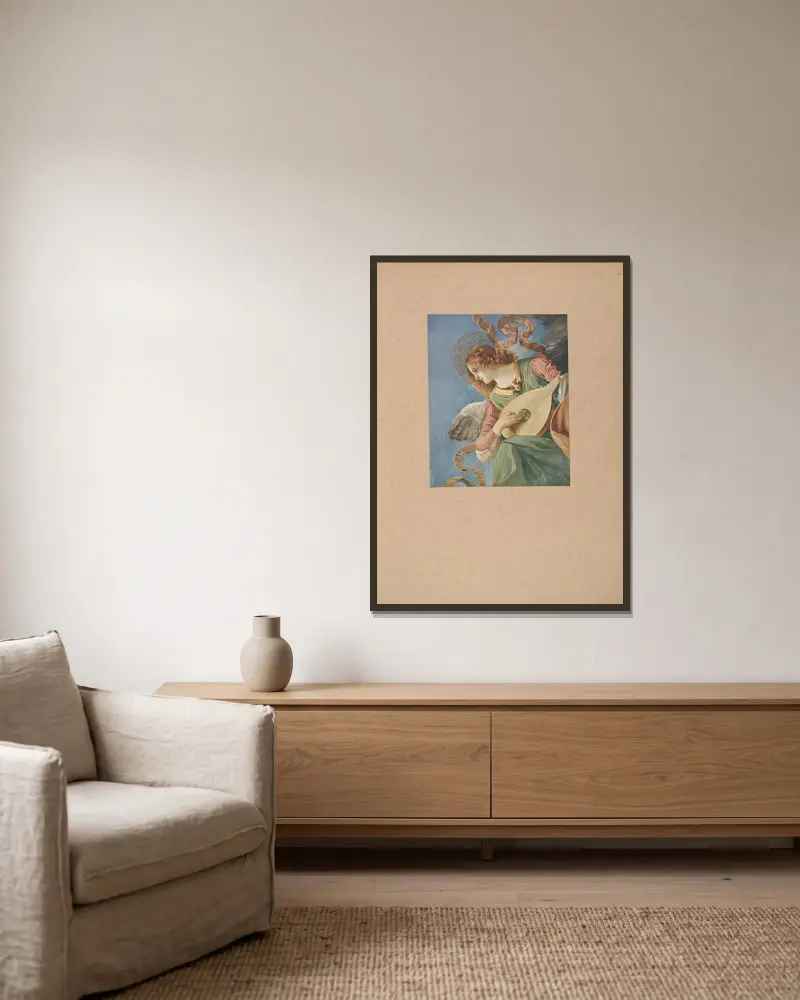 Melozzo da Forlï, Angelo av Corrado Ricci inramad på en vägg