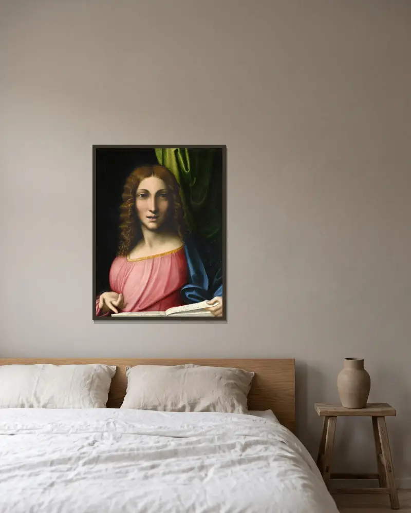 Salvator Mundi, Correggio w ramie na ścianie