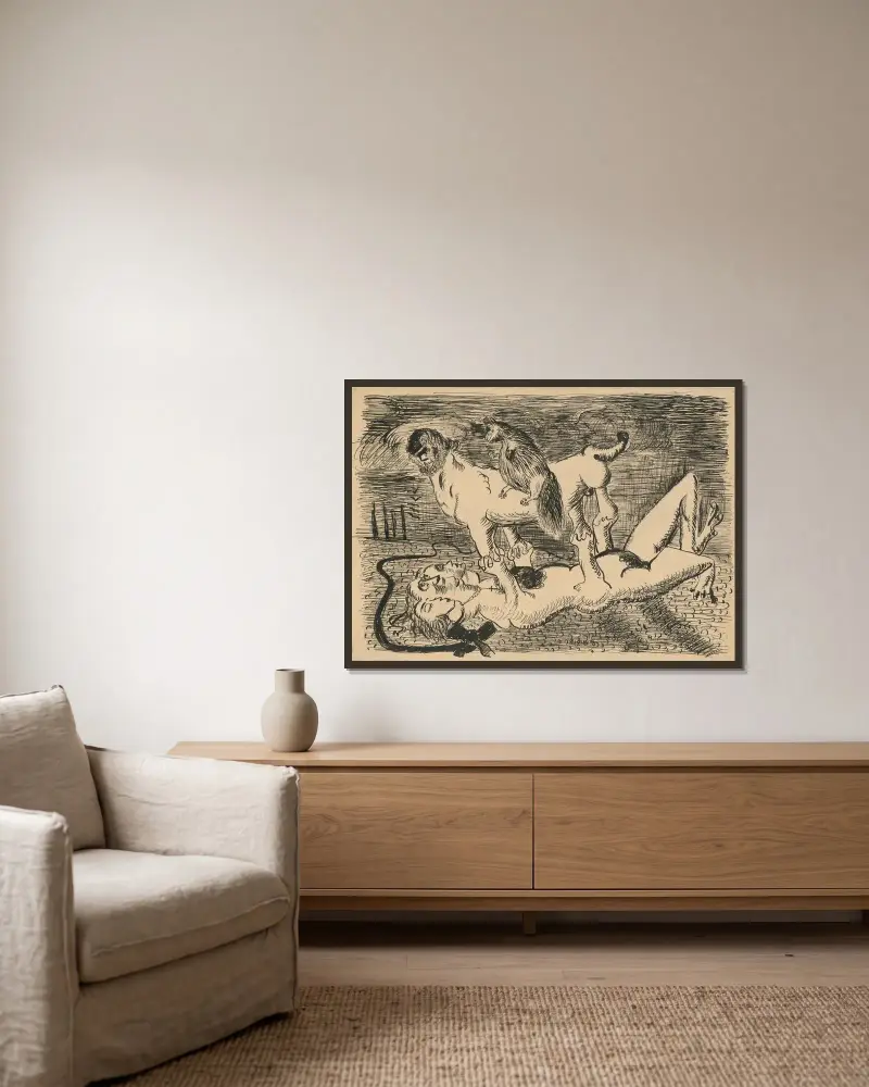 Traum von Cyprián Majerník gerahmt an einer Wand