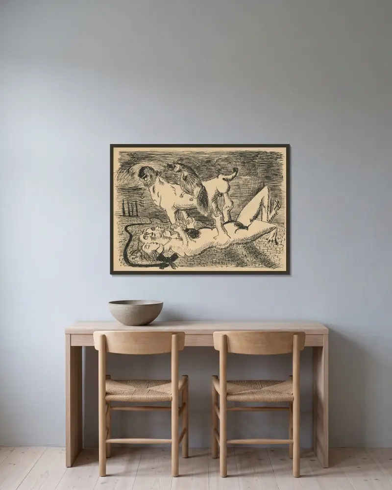 Traum von Cyprián Majerník gerahmt an einer Wand