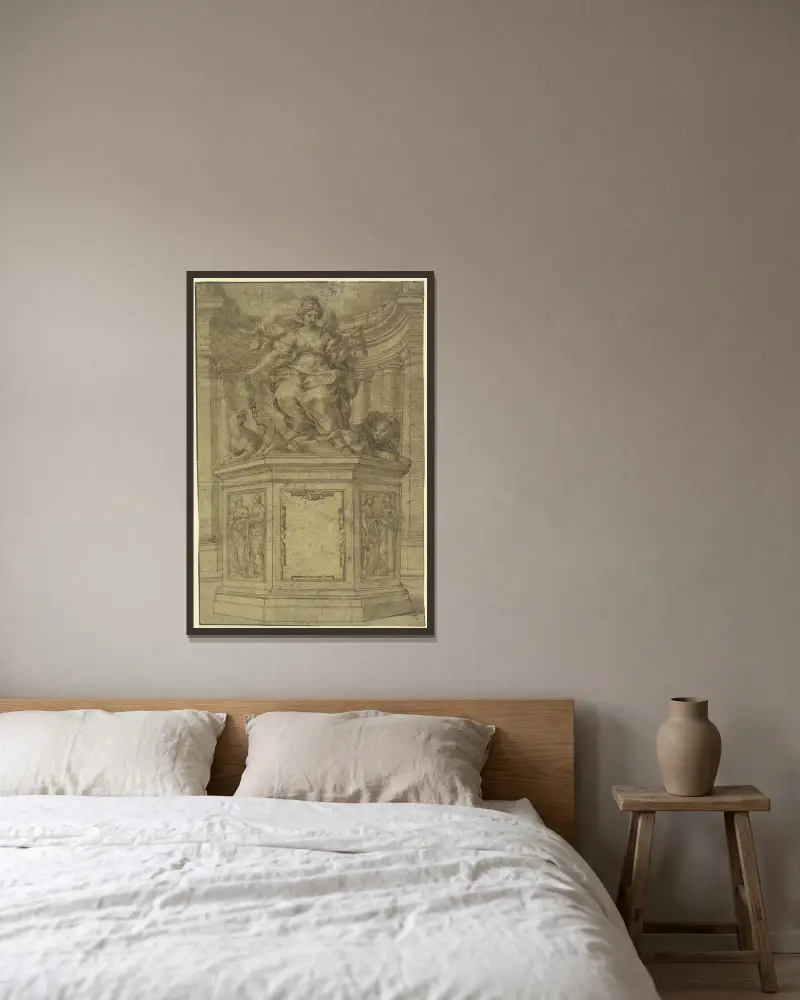 Umiarkowanie, Pietro da Cortona w ramie na ścianie