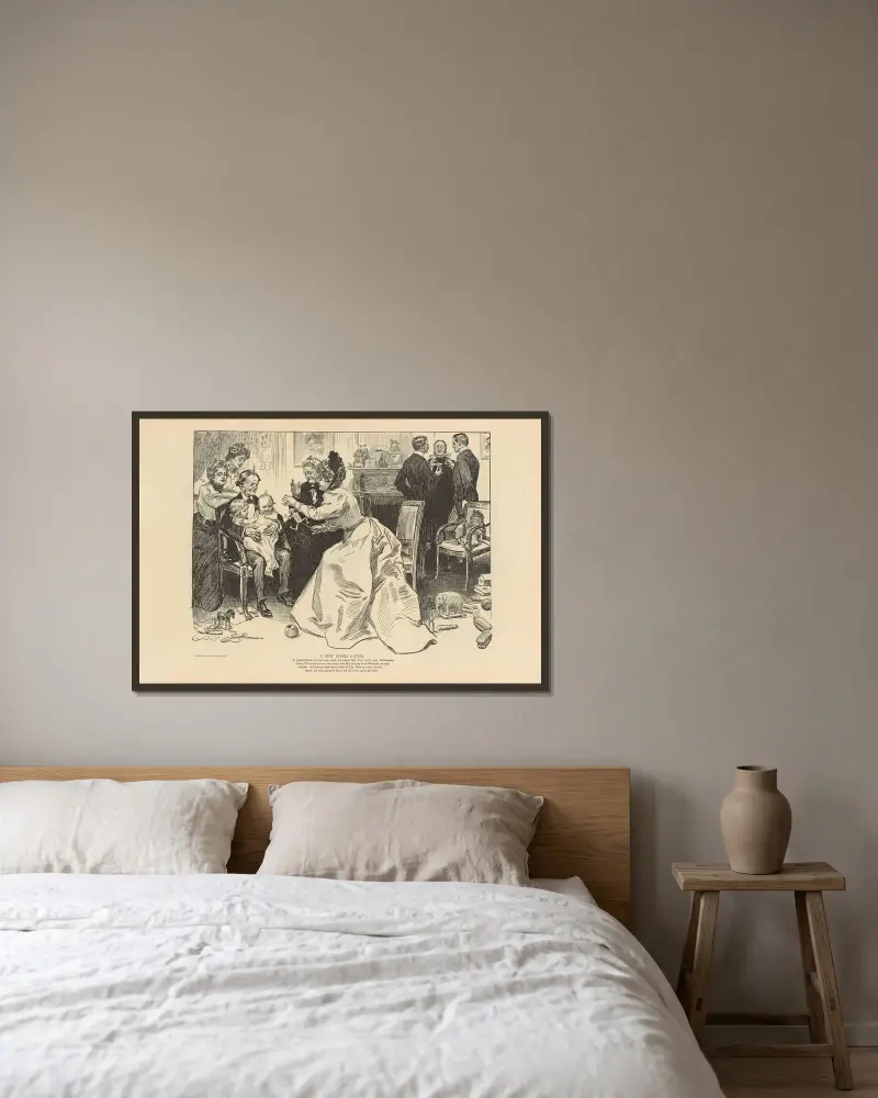 A few years later av Charles Dana Gibson inramad på en vägg