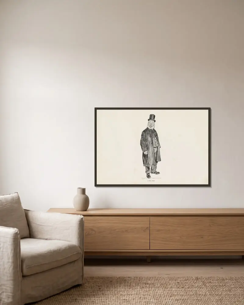 En parktalare av Charles Dana Gibson inramad på en vägg