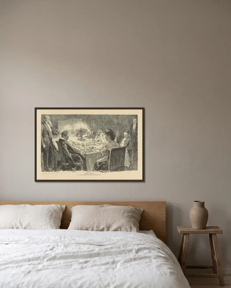 Ein Wort im Vertrauen von Charles Dana Gibson gerahmt an einer Wand