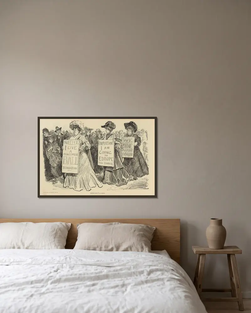 Reklama po modzie, Charles Dana Gibson w ramie na ścianie