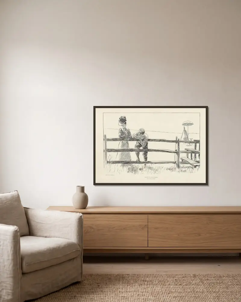 Ratschläge für Anfänger von Charles Dana Gibson gerahmt an einer Wand