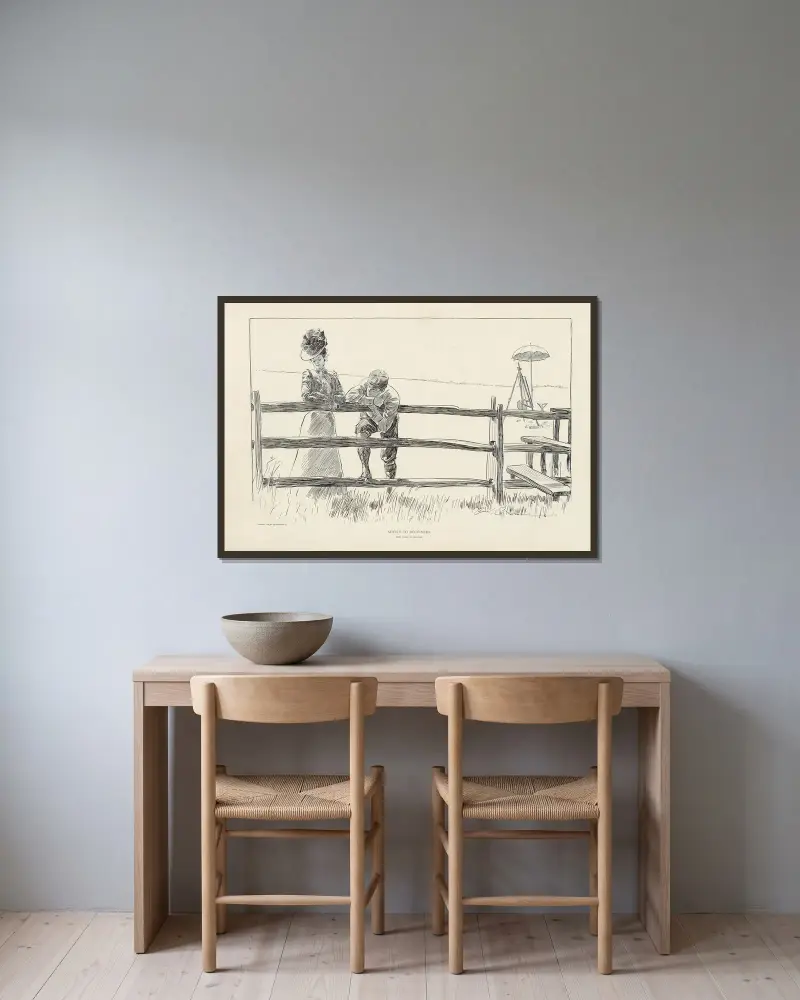 Ratschläge für Anfänger von Charles Dana Gibson gerahmt an einer Wand
