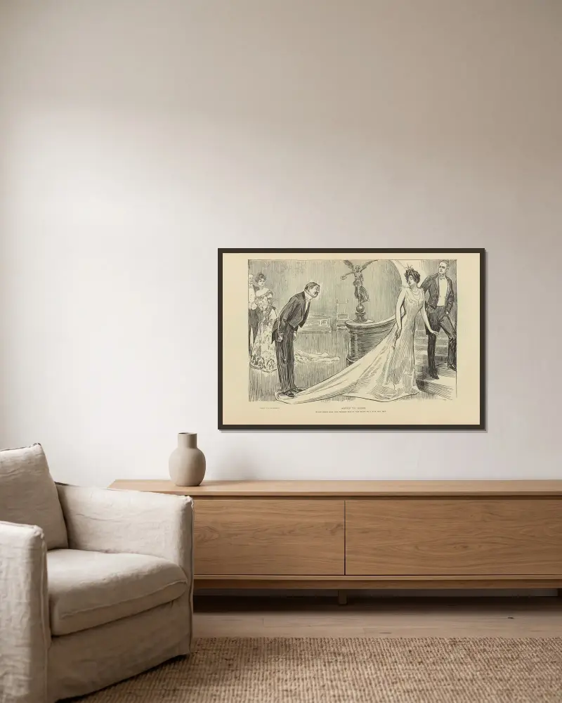 Ratschläge an Langweiler von Charles Dana Gibson gerahmt an einer Wand