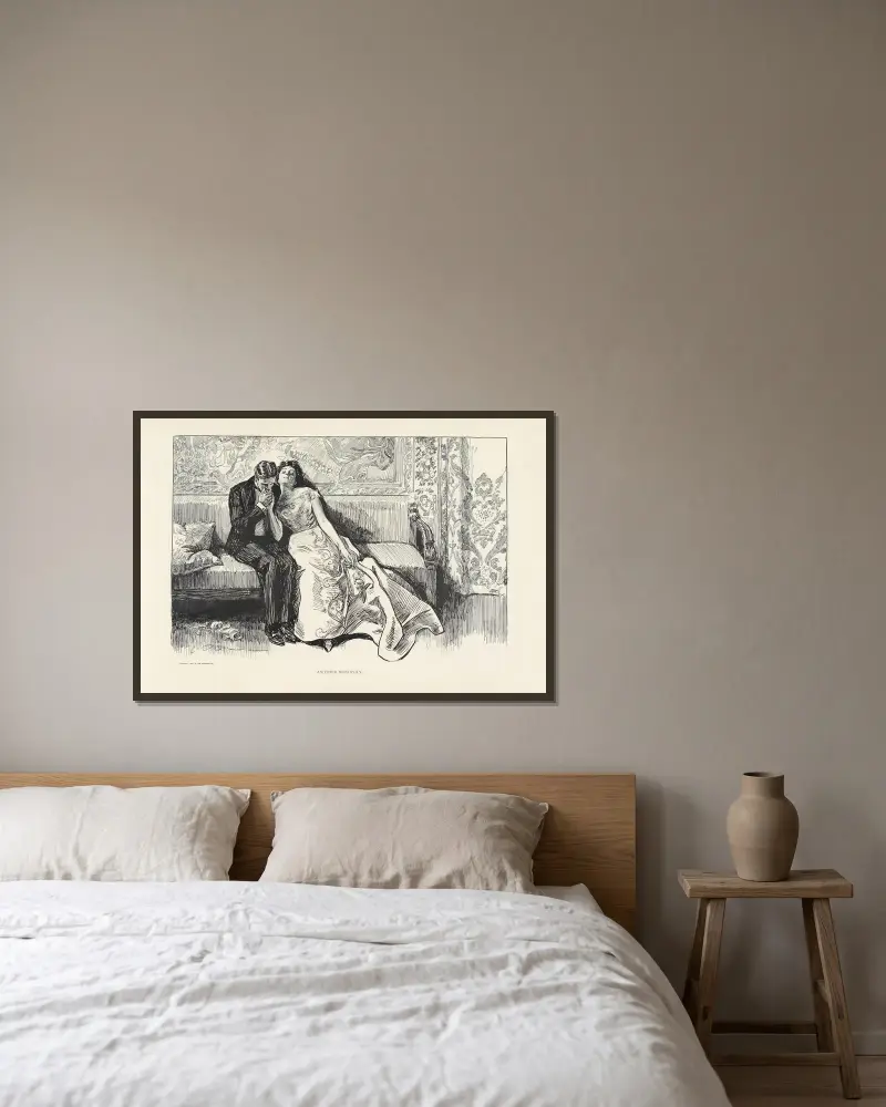 Another monopoly av Charles Dana Gibson inramad på en vägg