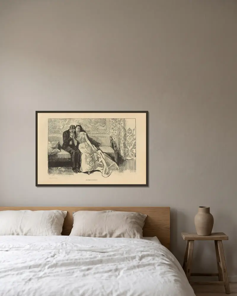 Ein weiteres Monopol, 1893 von Charles Dana Gibson gerahmt an einer Wand