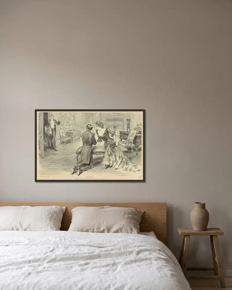 Ausgerufen von Charles Dana Gibson gerahmt an einer Wand