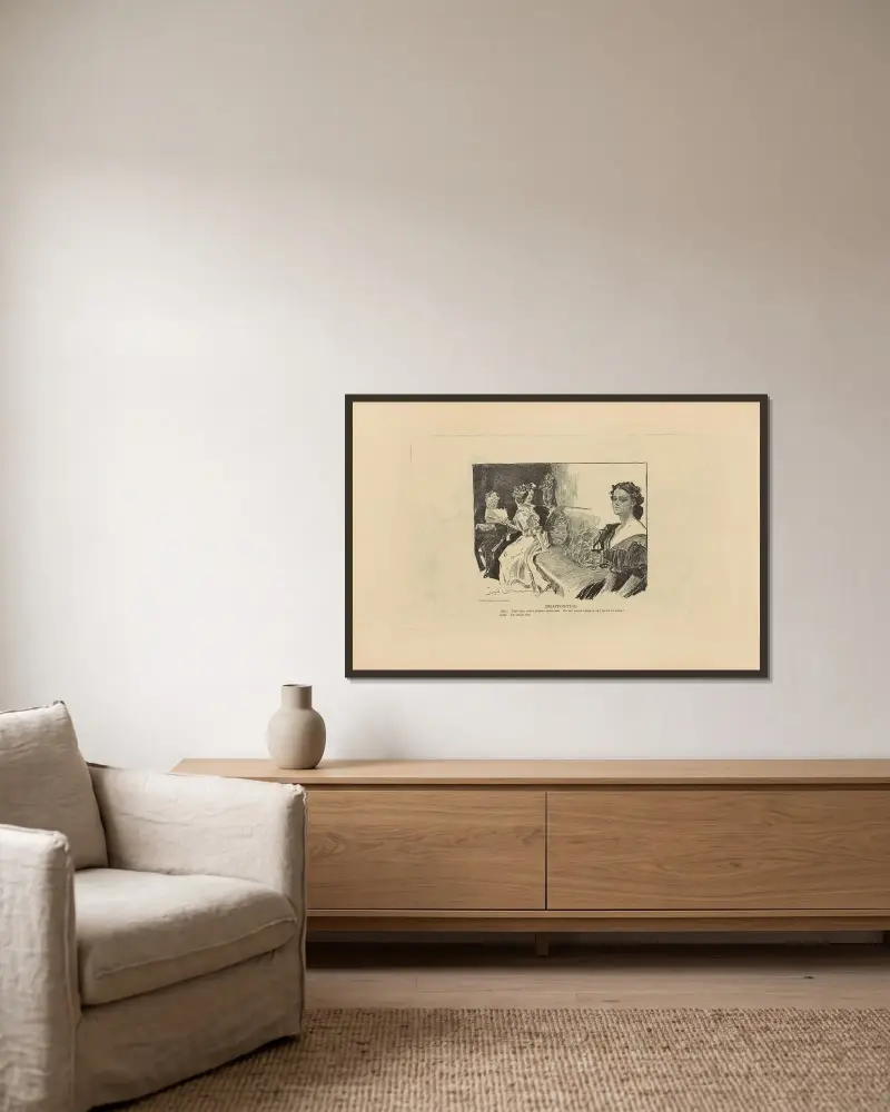 Enttäuschend von Charles Dana Gibson gerahmt an einer Wand