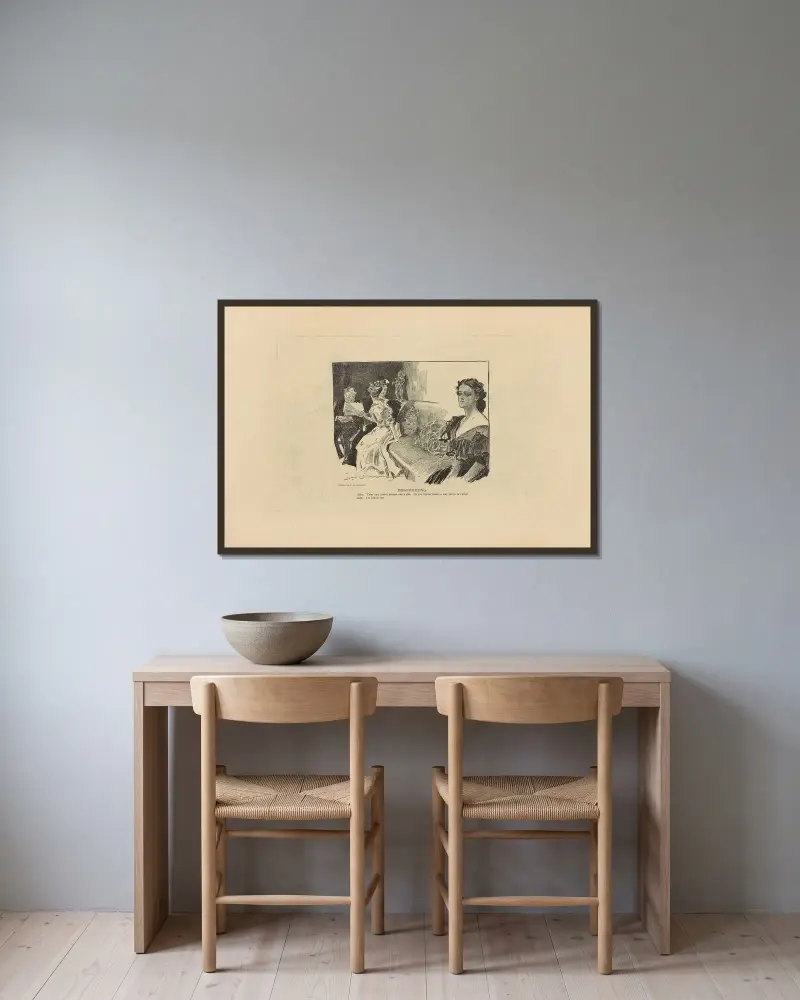 Enttäuschend von Charles Dana Gibson gerahmt an einer Wand
