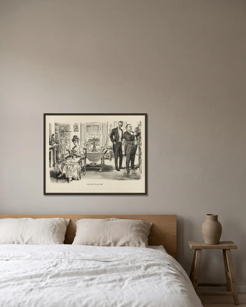 Every man to his taste av Charles Dana Gibson inramad på en vägg