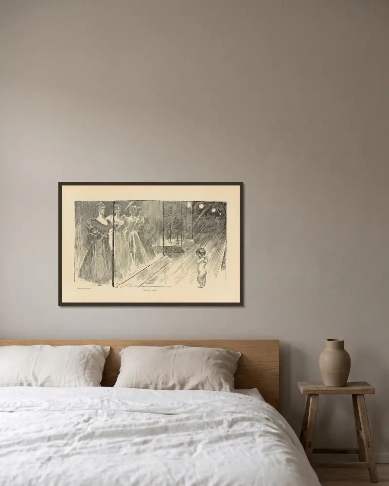 Hereingelegt von Charles Dana Gibson gerahmt an einer Wand