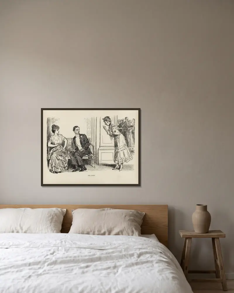 Ihr Tanz von Charles Dana Gibson gerahmt an einer Wand