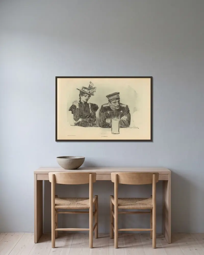 In Germany von Charles Dana Gibson gerahmt an einer Wand