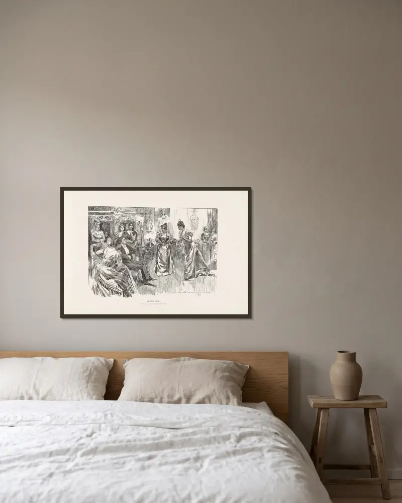 Skottår – inte så bra för de oattraktiva männen av Charles Dana Gibson inramad på en vägg
