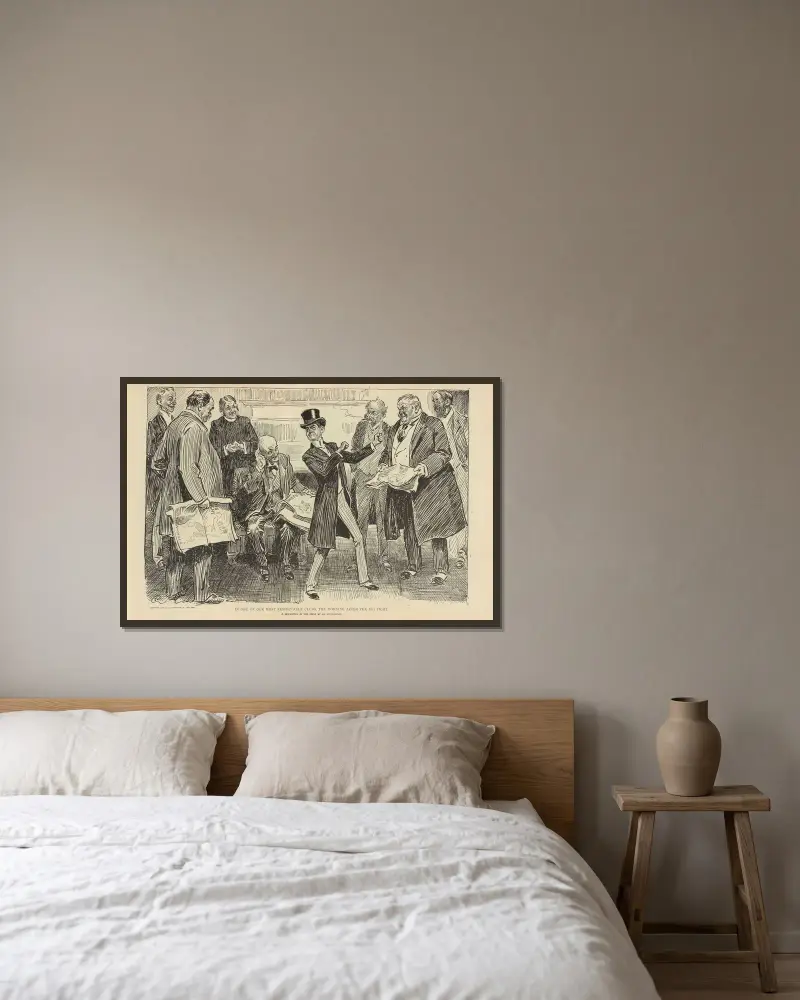 W jednym z naszych najszacowniejszych klubów, rankiem po wielkiej bijatyce, Charles Dana Gibson w ramie na ścianie