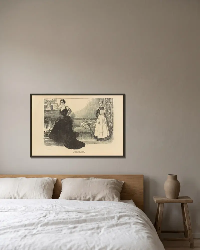 Eheliche Fehlbesetzungen. Die Frau, die einen Clubmann heiratet von Charles Dana Gibson gerahmt an einer Wand
