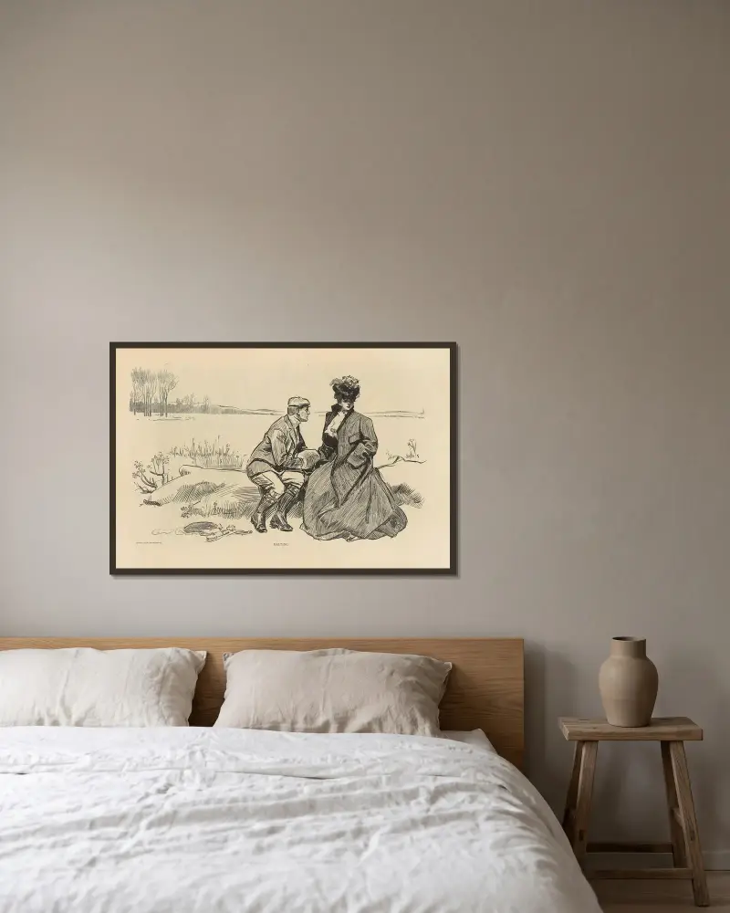 Melting von Charles Dana Gibson gerahmt an einer Wand