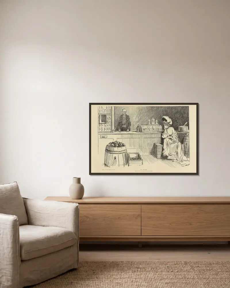 Kein Brief von Charles Dana Gibson gerahmt an einer Wand