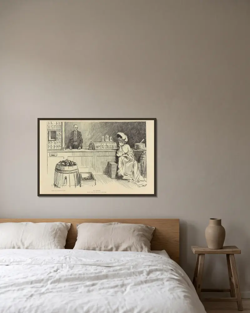 Kein Brief von Charles Dana Gibson gerahmt an einer Wand