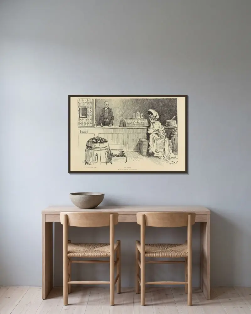 Kein Brief von Charles Dana Gibson gerahmt an einer Wand