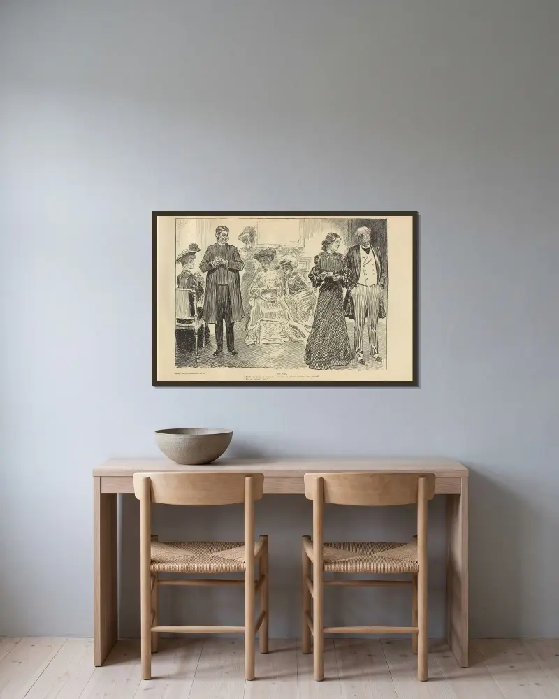 No use von Charles Dana Gibson gerahmt an einer Wand