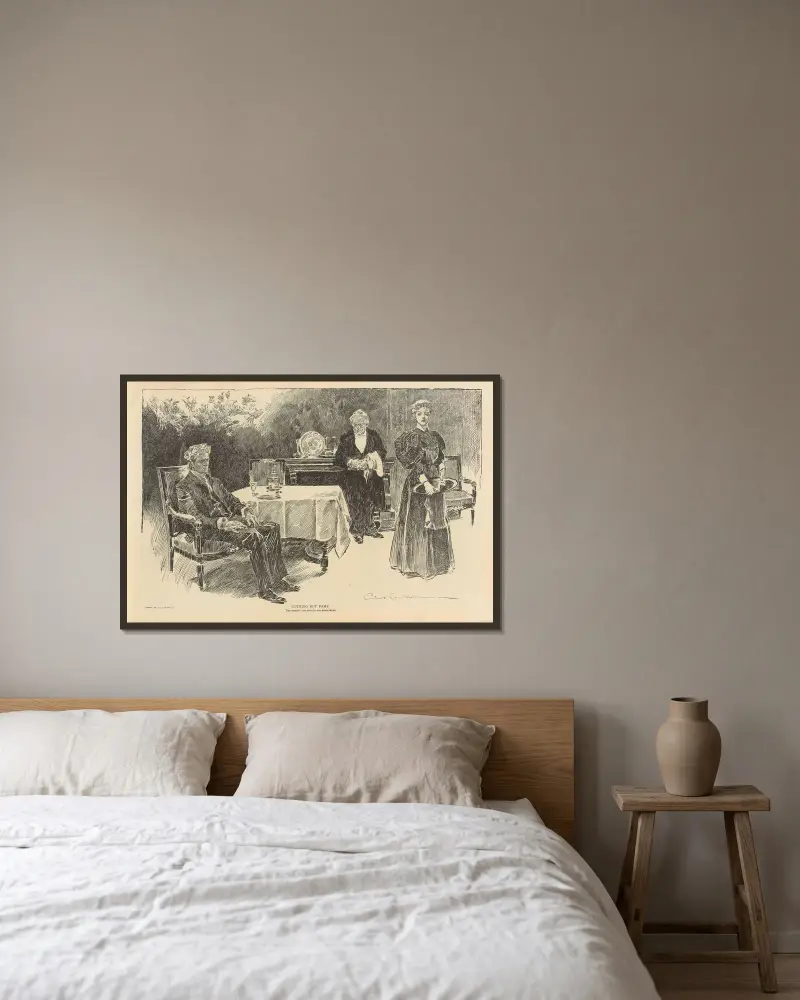 Inget annat än berömmelse av Charles Dana Gibson inramad på en vägg