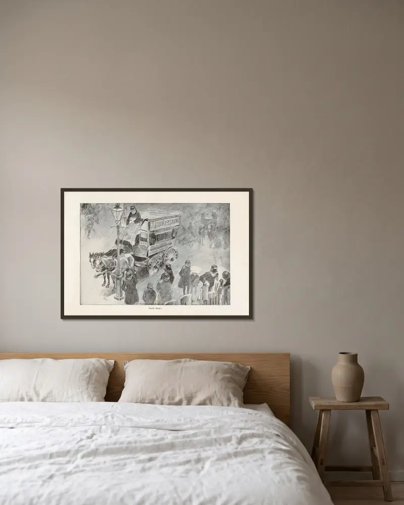 Vor Morley’s von Charles Dana Gibson gerahmt an einer Wand