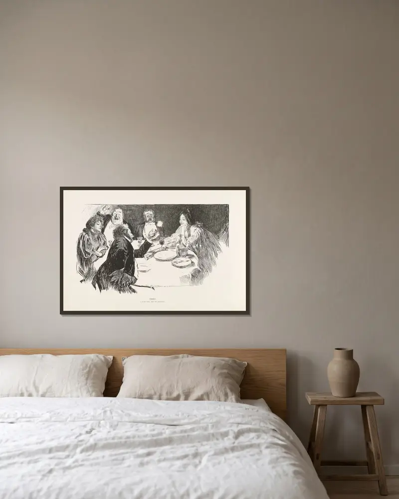 Puzzle – A funny story, find the Englishman av Charles Dana Gibson inramad på en vägg