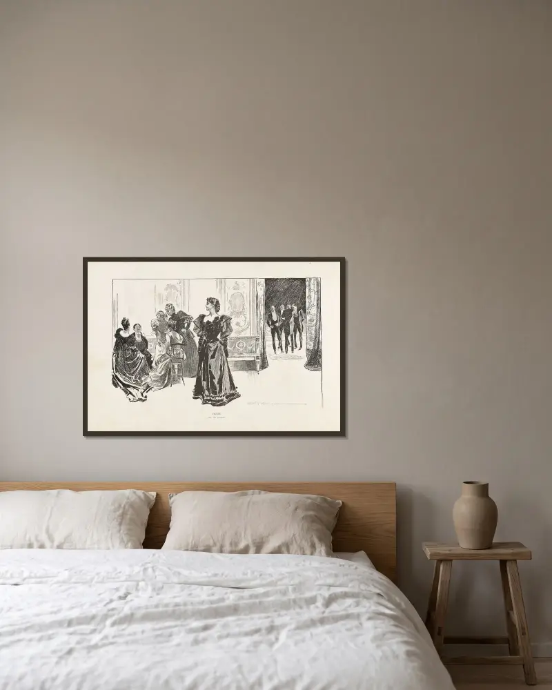 Pussel – Hitta adelsmannen av Charles Dana Gibson inramad på en vägg