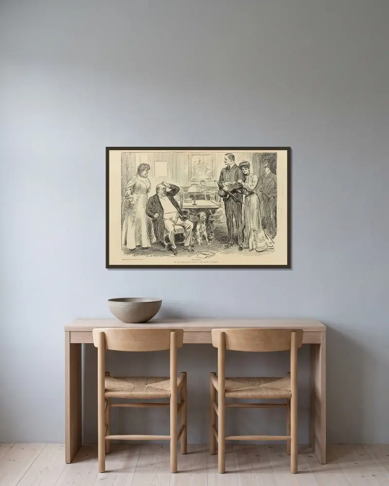 Schockierend von Charles Dana Gibson gerahmt an einer Wand