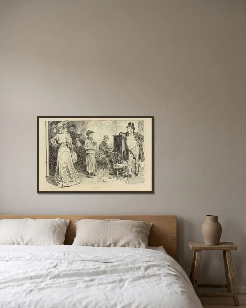Stage-struck av Charles Dana Gibson inramad på en vägg